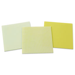 Mosaic Mercantile Opalescent Glass Pack - Yellow, 8" x 8", Pkg of 3, packaging removed