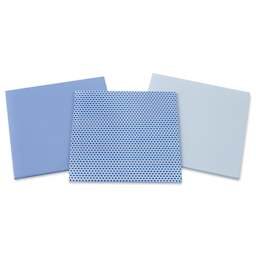 Mosaic Mercantile Opalescent Glass Pack - Light Blue, 8" x 8", Pkg of 3, packaging removed