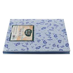 Mosaic Mercantile Opalescent Glass Pack - Dark Blue, 8" x 8", Pkg of 3