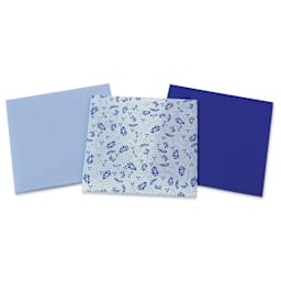 Mosaic Mercantile Opalescent Glass Pack - Dark Blue, 8" x 8", Pkg of 3, packaging removed