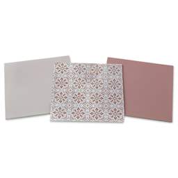 Mosaic Mercantile Opalescent Glass Pack - Purple, 8" x 8", Pkg of 3, packaging removed