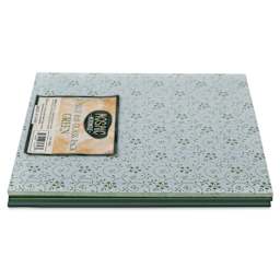 Mosaic Mercantile Opalescent Glass Pack - Green, 8" x 8", Pkg of 3