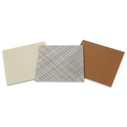 Mosaic Mercantile Opalescent Glass Pack - Brown, 8" x 8", Pkg of 3, packaging removed