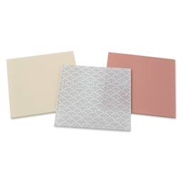 Mosaic Mercantile Opalescent Glass Pack - Light Brown, 8" x 8", Pkg of 3, out of packaging