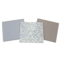 Mosaic Mercantile Opalescent Glass Pack - Taupe, 8" x 8", Pkg of 3, packaging removed