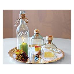 Generation Green (g2) Bottle Cutter - Finished examples of cut bottles
