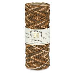 Hemptique Hemp Cord Spools - Front of single Variegated Earthy spool of Hemp cord