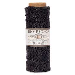 Hemptique Hemp Cord Spool - Black, 0.5 mm x 205 ft