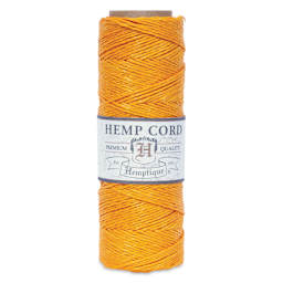 Hemptique Hemp Cord Spool - Gold, 0.5 mm x 205 ft