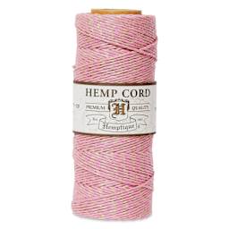 Hemptique Hemp Cord Spool - Pink & Gold, 1 mm x 205 ft