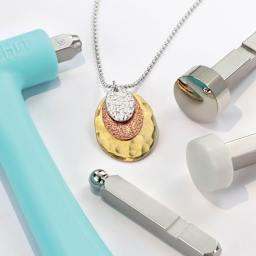 ImpressArt Multi-Function Hammer Kit (Hammer with interchangeable heads and sample necklace)