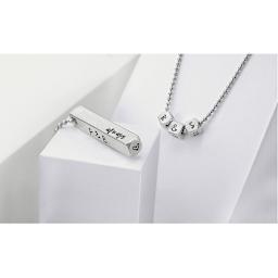 ImpressArt Necklace Stamping Blanks - Finished necklace made with 3-D Rectangle and 3-D Square Blanks