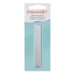ImpressArt Aluminum Wrap Ring Blanks - 1/8"W x 3"L, Pkg of 12, front of the packaging