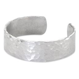 ImpressArt Aluminum Wrap Ring Blanks - 1/4"W x 2-1/4"L, sample of stamped ring