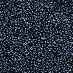 John Bead Czech Glass Seed Beads - Gunmetal, 10/0 - close-up