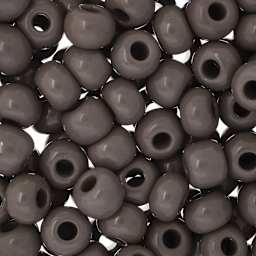 John Bead Czech Seed Beads - Gray, Opaque, 32/0 - close-up