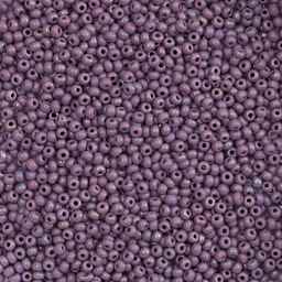 John Bead Czech Glass Seed Beads - Mauve, 10/0 - close-up