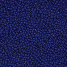 John Bead Czech Glass Seed Beads - Royal Blue, 10/0 - close-up