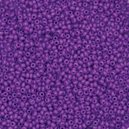 John Bead Czech Glass Seed Beads - Violet, 10/0 - close-up