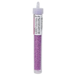 John Bead 11/0 Czech Glass Seed Beads - Neon Purple, Color Lined, 23 g vial - right side