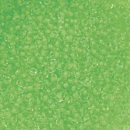 John Bead 11/0 Czech Glass Seed Beads - Neon Green, Color Lined