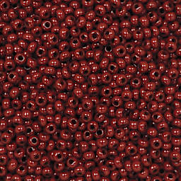 John Bead Czech Glass Seed Beads - Light Brown, Opaque, 10/0 - close-up