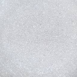 John Bead 10/0 Czech Glass Seed Beads - Crystal - close-up