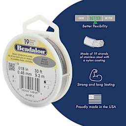 Beadalon 19 Strand Bead Stringing Wire features
