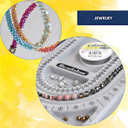 Beadalon 19 Strand Bead Stringing Wire - Bright, 0.015" x 30 ft jewelry crafting examples, bead chain and bead board