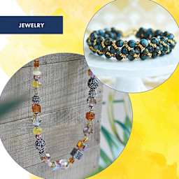 Beadalon 19 Strand Bead Stringing Wire - Bright, 0.015" x 30 ft jewelry crafting examples, necklace and multi-band bracelet