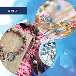 Beadalon 49 Strand Bead Stringing Wire finished jewelry project examples, necklace and bracelet