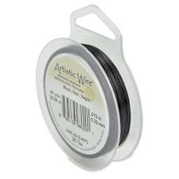 Artistic Wire Colored Copper Craft Wire - Black, 28 Gauge, 120 ft