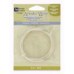 Artistic Wire Silver Plated Copper Craft Wire - Silver, Tarnish Resistant, 16 Gauge, 10 ft