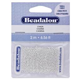 Beadalon Jewelry Chain - Front of Silver Small Chain package