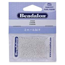 Beadalon Jewelry Chain - Front of Silver Figaro Chain package