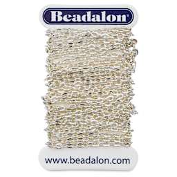 Beadalon Jewelry Chain - Silver, Dapped Small, 2.3 mm x 2 m