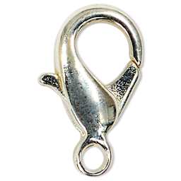 Beadalon Lobster Clasps - Small, Silver Plated