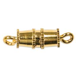 Beadalon Barrel Clasps - Gold, Pkg of 8