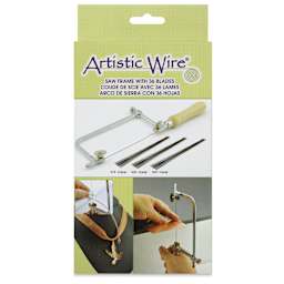 Artistic Wire Jeweler's Saw Frame w/ 36 Blades front of packaging