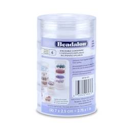 Beadalon Set of 4 Large Stack Containers