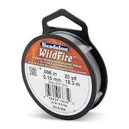 Beadalon WildFire Beading Thread - Grey, 0.008", 20 yds
