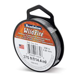Beadalon WildFire Beading Thread - Grey, 0.008", 125 yds