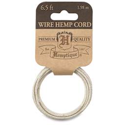 Hemptique Hemp Wire Cord - Natural, 6.5 ft