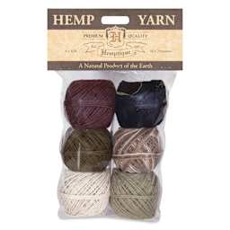 Hemptique Hemp Yarn Bon Bons - Earth Colors, Set of 6