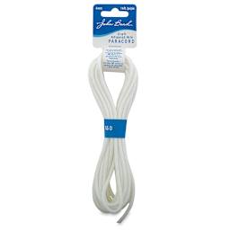John Bead Craft Paracord - White cord looped on hanging label