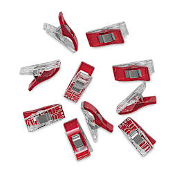 Clover Wonder Clips - 10 loose Clips shown loosely scattered
