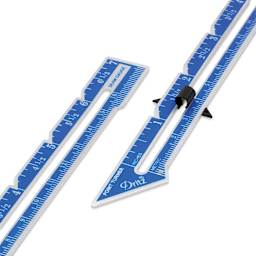Dritz Seam Gauge with Point Turner - 7" Length, close-up