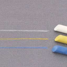 Dritz Tailor's Chalk Pencil Refills, Set of 3 close-up of chalk and lines