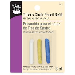 Dritz Tailor's Chalk Pencil Refills, Set of 3 front of packaging