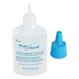 Dritz Fray Check Liquid Seam Sealant - .75 oz Bottle with cap removed